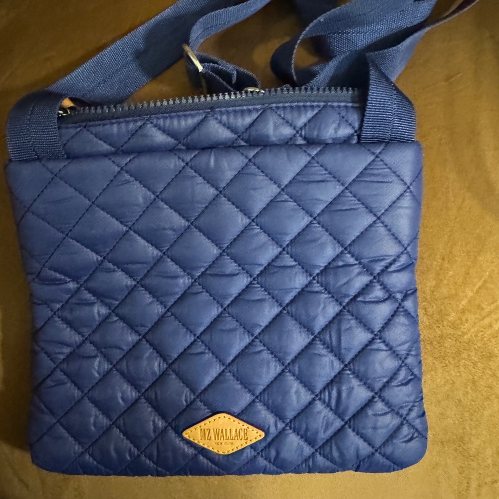 MZ Wallace Blue Quilted Crossbody Bag - Picture 3 of 4